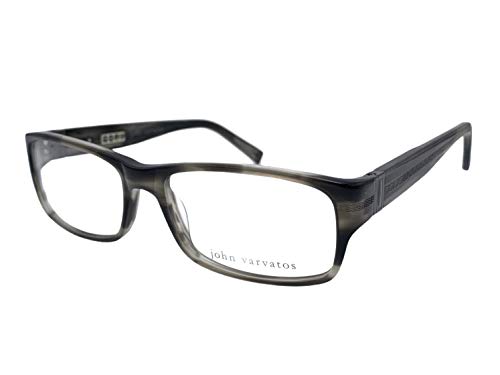 John Varvatos Men's Contemporary,Classic Rectangular Eyewear Frame