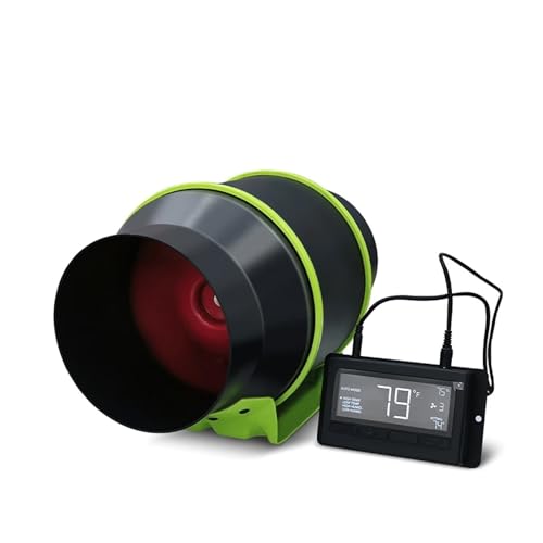 Ventilateur de conduit 8 pouces automatique gère température et humidité