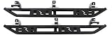 RAMPAGE PRODUCTS TrailCrawler Rock Slider Steps for Jeep Wrangler JL | Pair, Steel, Black | 88735 | Fits 2018-2025 Jeep Wrangler JLU 4-Door