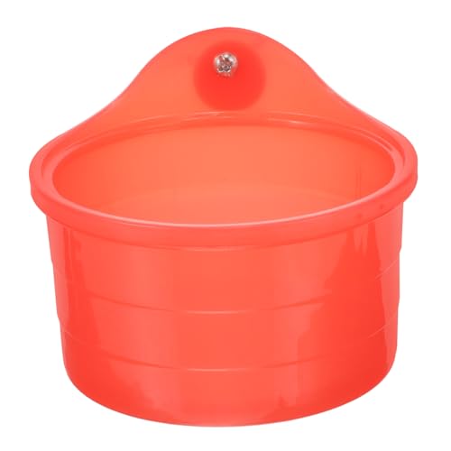 ifundom Box Bird Bath Box Parrots Parakeet Pet Bath Tub Bathing Birds Bird Baths for Outdoors Bird Bath for Cage Indoor Bird Bath Bird Bathtub Small Bird Cube Red Plastic