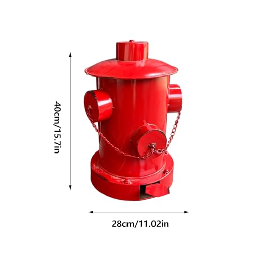Cubo de basura de gran capacidad exterior e interior papelera con pedal forma hidrante 5