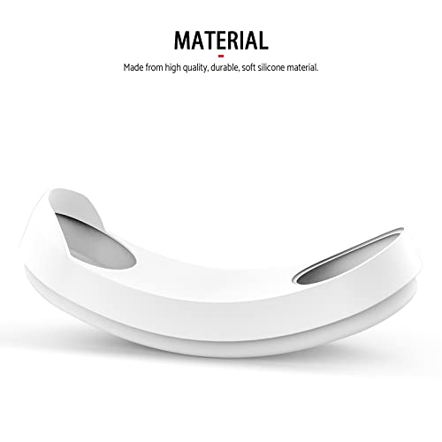 Image of Silicone Case for Google Nest Hello Doorbell (Battery) 2021 Cover - Weatherproof Protective Nest Doorbell Silicone Skin Case (White)