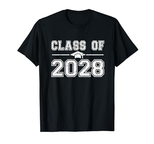 Class of 2028 Graduate 2028 First Day of School Grow With Me T-Shirt