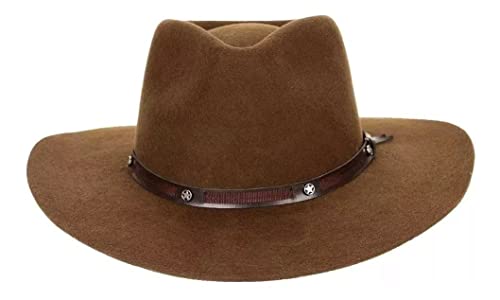 Chapéu Pralana Classic 5x Aba 7,5 Café Gusttavo Lima Oficial (GG)