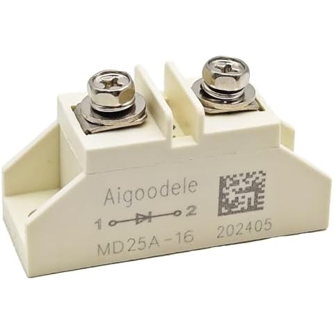 Aigoodele MD25A-16 Photovoltaic Anti-Recoil Diode 25A 1600V Small Anti-Reflection Diode Cover
