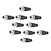 10PCS M12 5Pin Male A-Code Straight Circular Sensor Aviation Connector Industrial Plug Connector,Quick-Assembly Screw Wire Termination Waterproof Connector Unshielded IP67 Rated:4A,60V