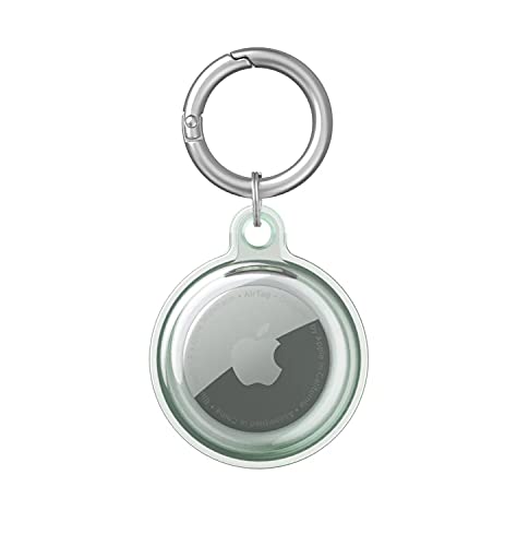 AirTagケース 2021 FOR AirTag保護ケース TPUシリコン 1個入り Airtags保護カバー Airtagフルカバー エアタグ用キーホルダー付き 薄型 軽量ケース 防水防汗 スクラッチ防止警報 GPS/ペット/アンチロスト子供専用 Bl