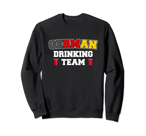 German Drinking Team Funny Drinking Beer Lover Beer Pong Sudadera