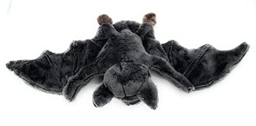Onwomania Plüschtier Kuscheltier Stoff Tier Fledermaus Microchiroptera Flughund 36cm Grau