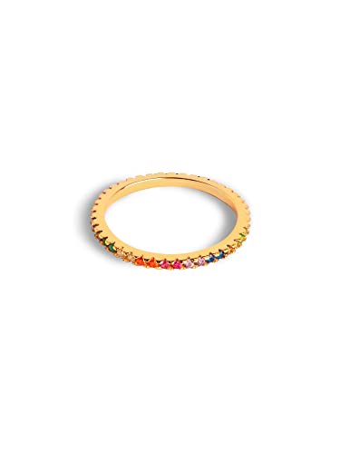 Bague Cleo Colors le cadeau idéal en argent précieux et éclats dorés
