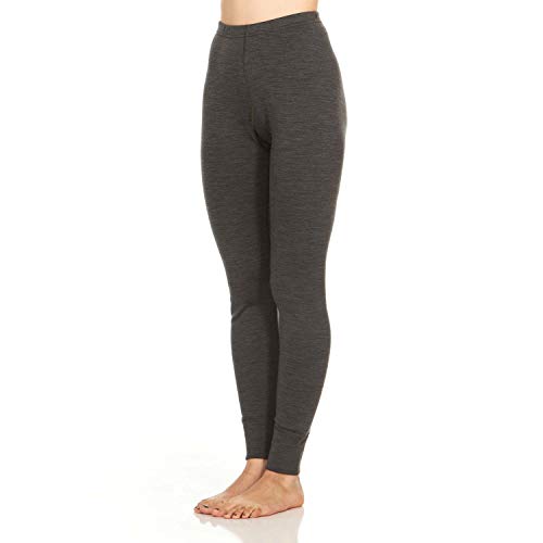 Minus33 Franconia Women’s Midweight Base Layer Pants - 100% Merino Wool – Thermal Bottoms - No Itch Renewable Fabric - Charcoal Gray - Medium #TOP3