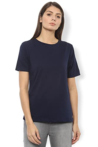 Image of Van Heusen Women's Solid Regular Fit T-Shirt