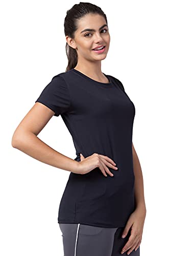 Image of BLUECON Women's Slim Fit Polyester T-Shirt