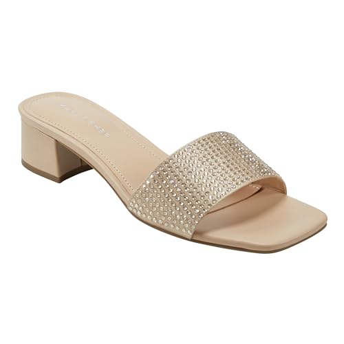 Marc Fisher Casarea, Sandali con Tacco Donna, Raso Naturale Chiaro 110, 39 EU