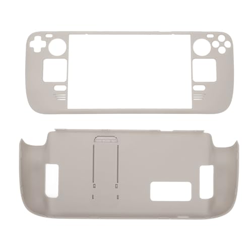 Funda con función Atril para Steam Deck Full Defense, a Prueba de Golpes, a Prueba de Huellas Dactilares, Funda Protectora ergonómica con Soporte para Consola Steam Deck (Ceramic White)
