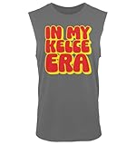 in My Kelce Era - Funny Football Taylor Travis Men's Sleeveless Shirt (Charcoal, Large)