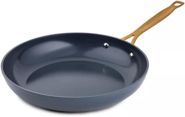 Jupiter Nonstick Frying Pan Skillet,Non Stick Aluminum Fry Pan Egg Pan Omelet Pans, Cookware Chef's Pan, PFOA Free,Induction Compatible(Classic, 12-Inch), Navy