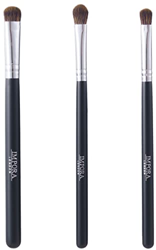 Eyeshadow Makeup Brush Set by Impora London - 3 Eye Shadow Make up Brushes