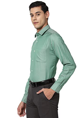 Image of Peter England Men's Solid Slim Fit Shirt