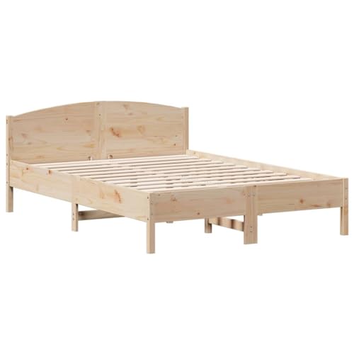 Groß Bettrahmen Mit Stauraum Tagesbett,Massivholzbett ohne Matratze 120x200 cm Kiefernholz für Kleine Räume, Gästezimmer, Schlafzimmer – Bild 8