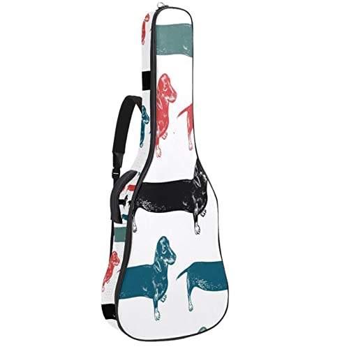 Sac à dos guitare acoustique imperméable anti-pluie avec grand organiseur intégré
