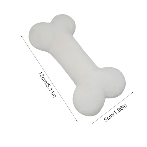 Knochen-Dekokissen aus Plüsch – Knochenplüsch-Überwurfkissen, weiches langes Dekokissen für Wohnzimmer, Schlafzimmer