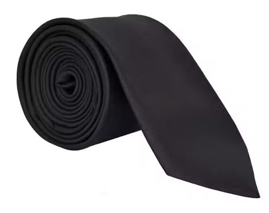Trendy Men Black Cotton Blend Tie (Pack-1)-picture-51