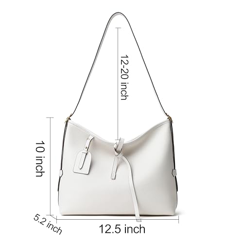 Image of DORIS&JACKY Soft Leather Hobo Bag for women Large Lightweight Designer Shoulder Satchel Purse with Adjustable Single Handle