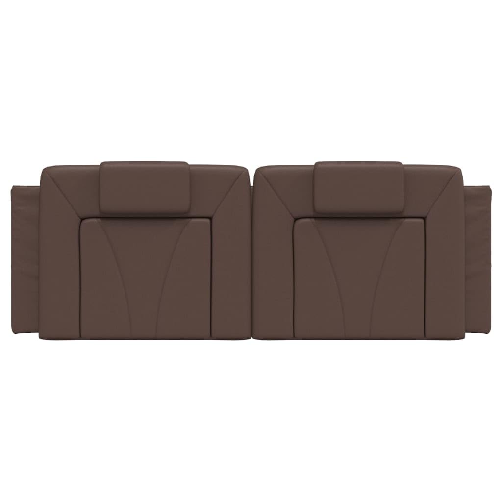 Générique Coussin de tête de lit Marron 140 cm Similicuir,Meubles,Lits & Accessoires,Têtes et Pieds de lit,Brun,2.3 KG,374792