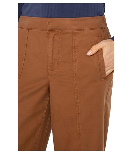 Liverpool Women's Mid-Rise Wide Leg Trousers with Elastic Back Waistband3