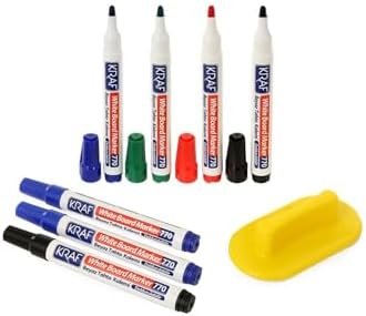 KRAF 7'li Doldurulabilir Tahta Kalem Seti + Tahta Silgisi TYBRMZIS81SDN8HX82