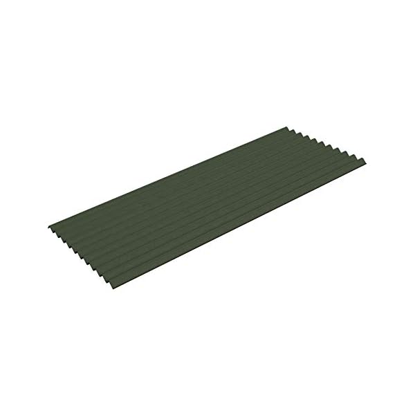 Bitumenwellplatten Set (grün) – Bild 3