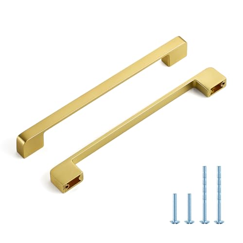 HOME EDIT Gold Cabinet Pulls Drawer Pulls, 7-1/2 Inch, 6 Pack