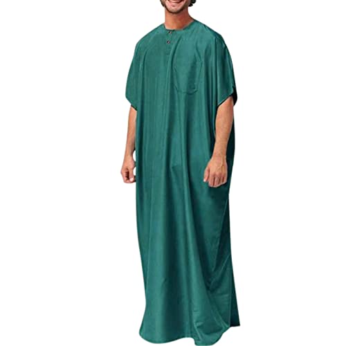 Qamis homme à capuche et manches longues style djellaba marocaine