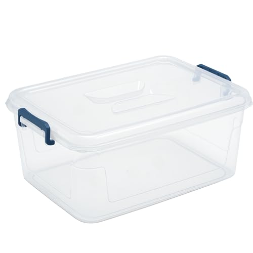 Tribello Clear Stackable Storage Bins 21 Qt