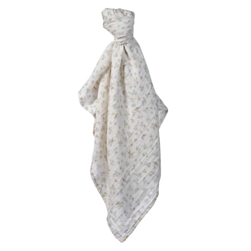 Image of Lambs & Ivy Ducky Cotton Muslin Swaddle Blanket w /Lovey Baby Gift Set | Large 44 inch square infant swaddle blanket with soft yellow lovey.security blanket
