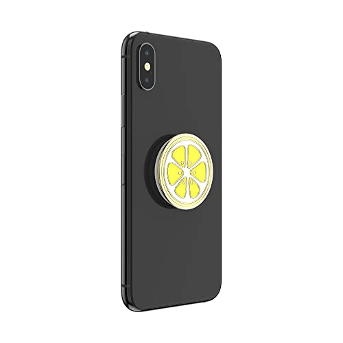 PopSockets Aderência de telefone com suporte expansível, PopSockets para telefone - fatia de limão e