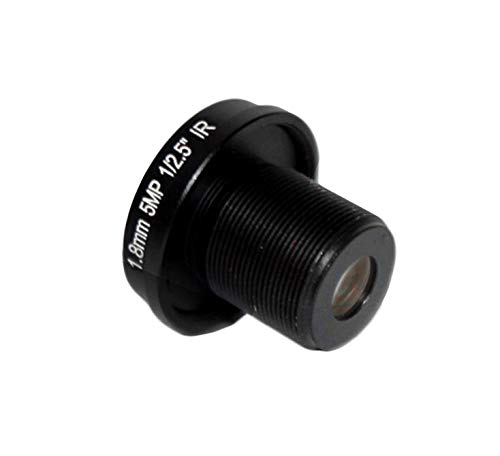 Yohii HD fisheye CCTV Lens 5MP 1.8mm/0.07 Inch Mount 1/2.5 F2.0 180 Degree for Video Surveillance Camera CCTV Lenses- (G7.23)