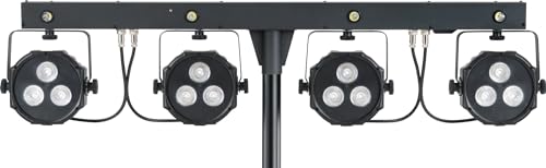 Lichtanlage Showlite LB-4390 LED RGB Komplettanlage mit Fußschalter