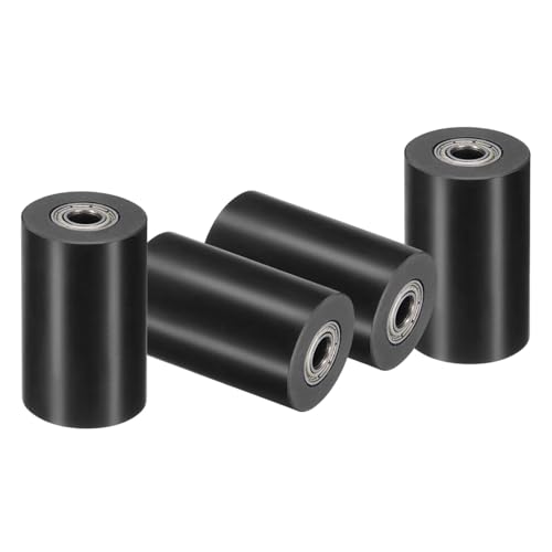 Roues à rouleaux POM avec roulements intégrés pour un guidage plat silencieux