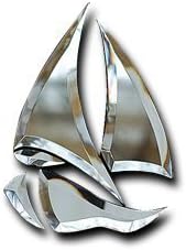 Clear Bevel Cluster Sailboat with Free Pattern GST