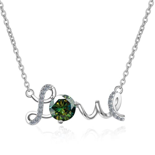 Bijoux fille pendentif Moissanite rose 1CT D le cadeau d'anniversaire mémorable et précieux