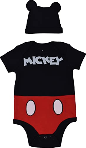 Image of Disney Cosplay Baby Bodysuit and Hat Set Newborn to Infant Sizes (Newborn - 24 Months)
