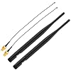 2 Pack 915MHz LORA Antenna 5dBi Gain Omni SMA Male Connector + RF Antenna Adapter Cable