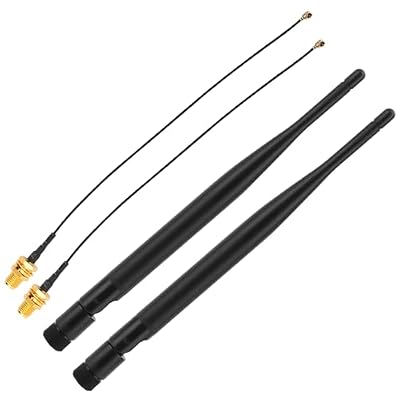 2 Pack 915MHz LORA Antenna 5dBi Gain Omni SMA Male Connector + RF Antenna Adapter Cable