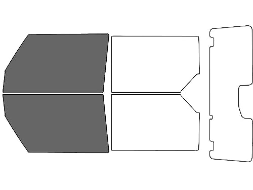 Rvinyl Window Tint Kit Compatible with Ford Bronco 2021-2023 (4-Door) - Front Precut Kit - 35%
