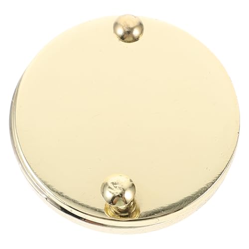 COLLBATH Protector para Mirilla de Puerta Metálico Giratorio Cubierta Antiprisas y Privacidad Alta Seguridad para Hogar Compatible con Mirillas Estándar de Color Dorado
