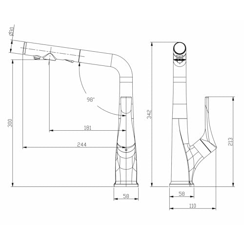 Robinet de cuisine 3 voies : finissez-en avec le calcaire grâce au pistolet filtrant ergonomique - 6
