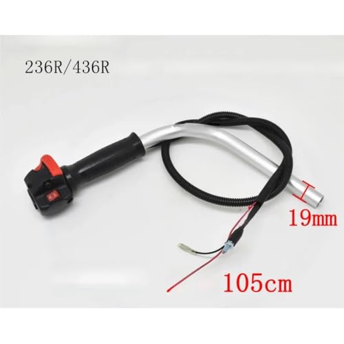 Poignée d'accélérateur commande levier orange motoculture compatible machine jardin 236436443 - 3