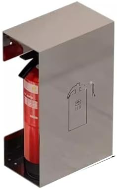 Freestanding Metal Fire Extinguisher Cabinet - Black Storage Box for Safety Equipment, D-35X20X55, Fire Extinguisher Not Included, Durable & Secure Solution for Fire Safety